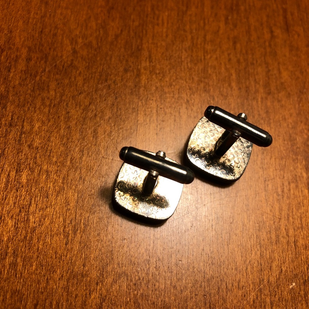 Bright Blue Cufflinks - Picture 5 of 5